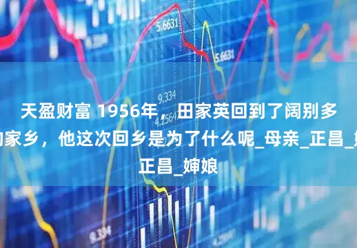 天盈财富 1956年，田家英回到了阔别多年的家乡，他这次回乡是为了什么呢_母亲_正昌_婶娘