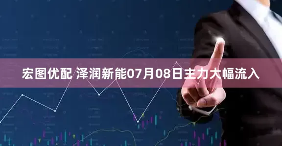 宏图优配 泽润新能07月08日主力大幅流入